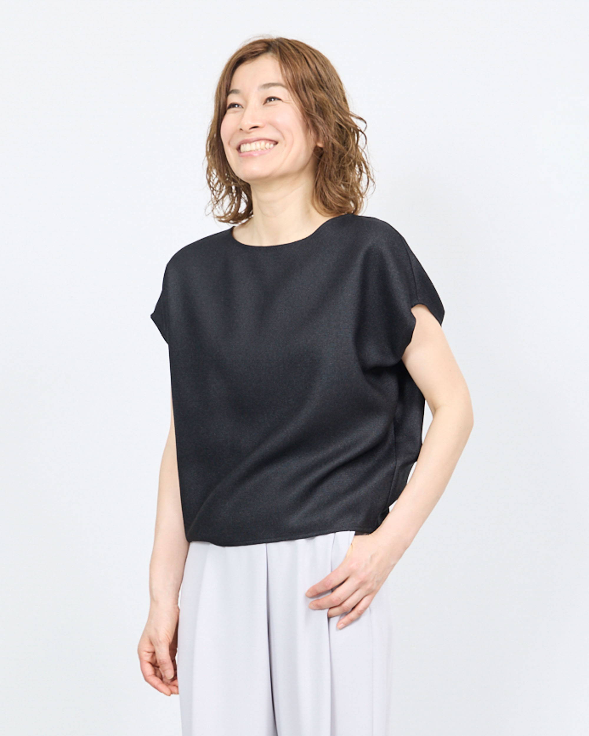 ソージュ　リネーラショートスリーブコクーンブラウス　М リネーラショートスリーブコクーンブラウス - SOÉJU online