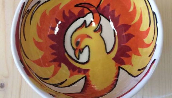 mal werk kindergeburtstag phoenix keramik schüssel