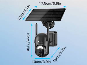 Caméra Surveillance Intérieure Sans Fil 2K - Batterie, Vision Nocturne, Détection PIR, Audio Bidirectionnel