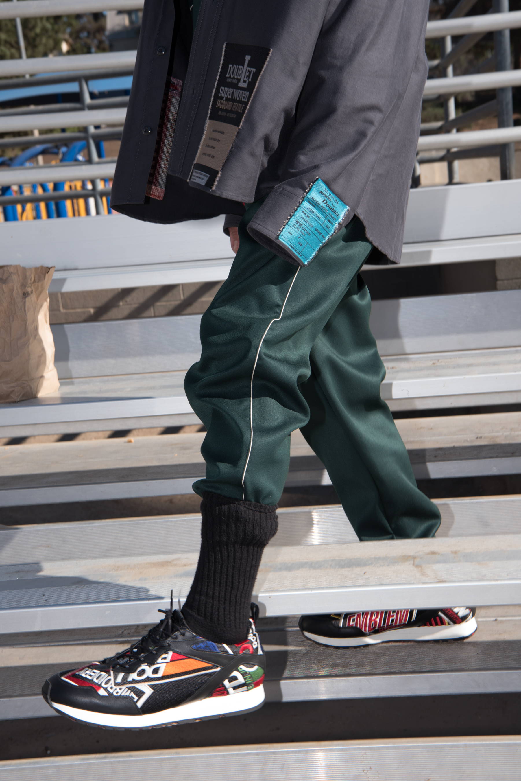 hlorenzo- doublet patchwork sneakers/ lounge pants spring summer eighteen