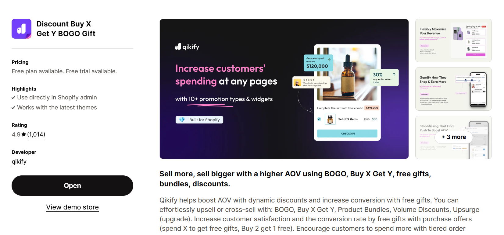 Qikify Discount Buy X Get Y BOGO Gift
