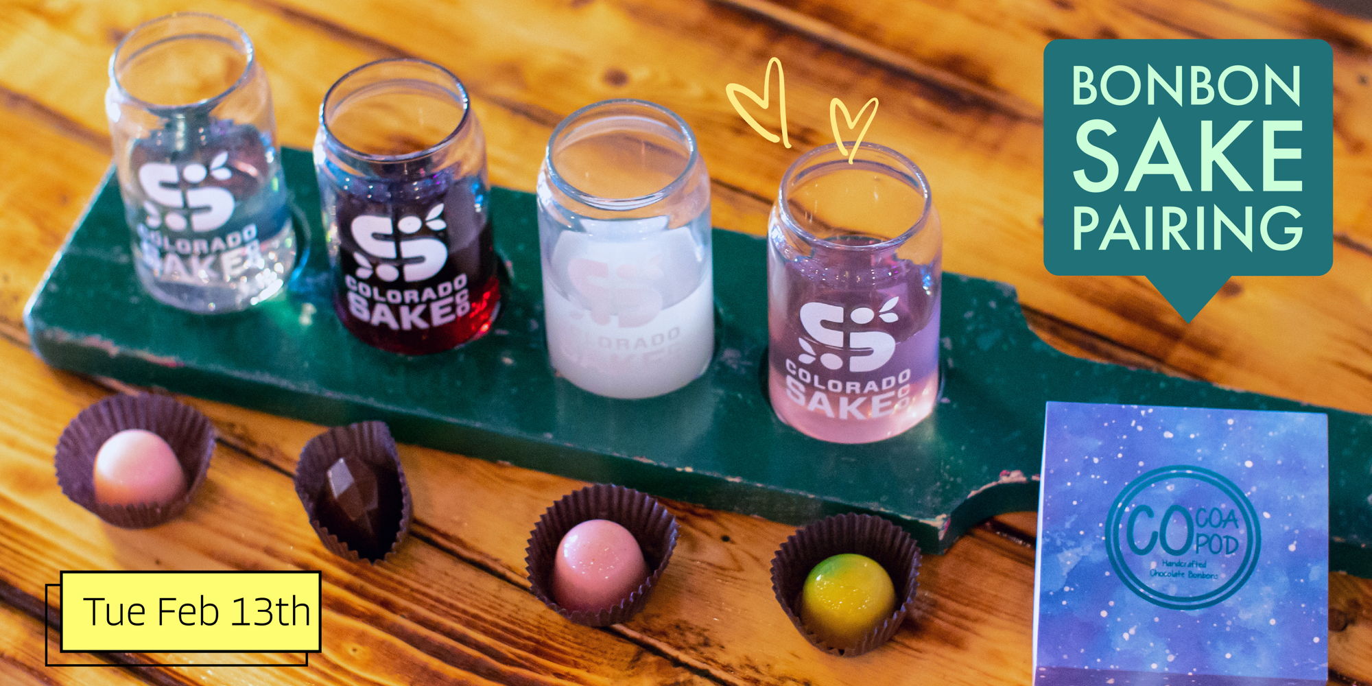 Valentine Chocolate Bonbon & Sake Pairing promotional image