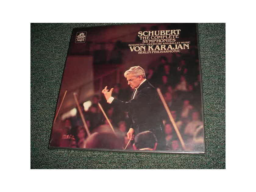 SEALED CLASSICAL VON KARAJAN - schubert complete symphonies  lp record box set angel