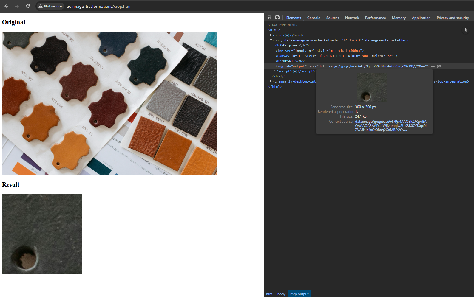 Image cropping with HTML5 Canvas and JavaScript