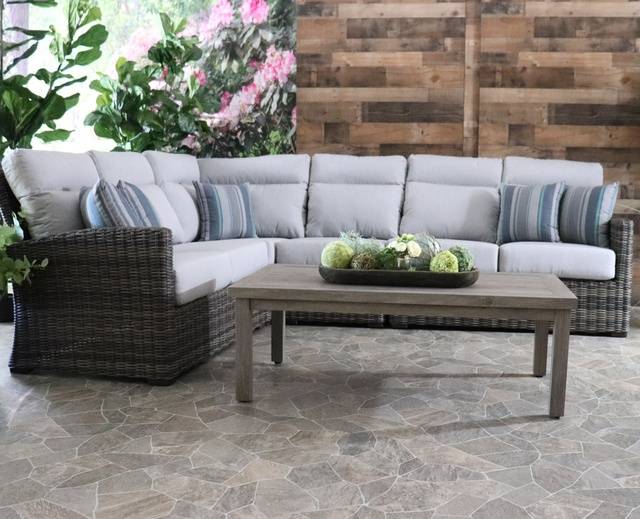 Patio Renaissance Eureka Sectional All Weather Wicker Outdoor Patio Furniture