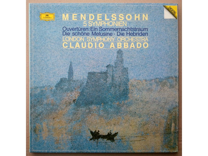 DG Digital/Abbado/Mendelssohn - 5 Symphonies / 4-LP box set / NM