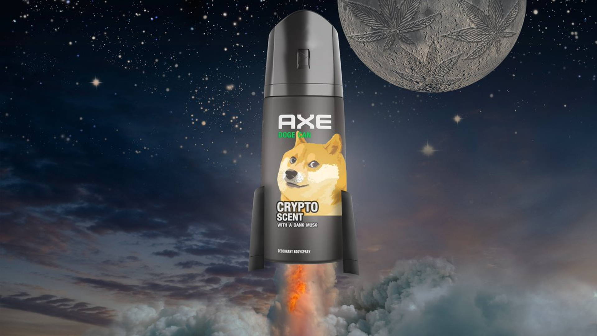Featured image for Pump And Dump The Smell Of Crypto On Your Skin With AXE Dogecoin Body Spray