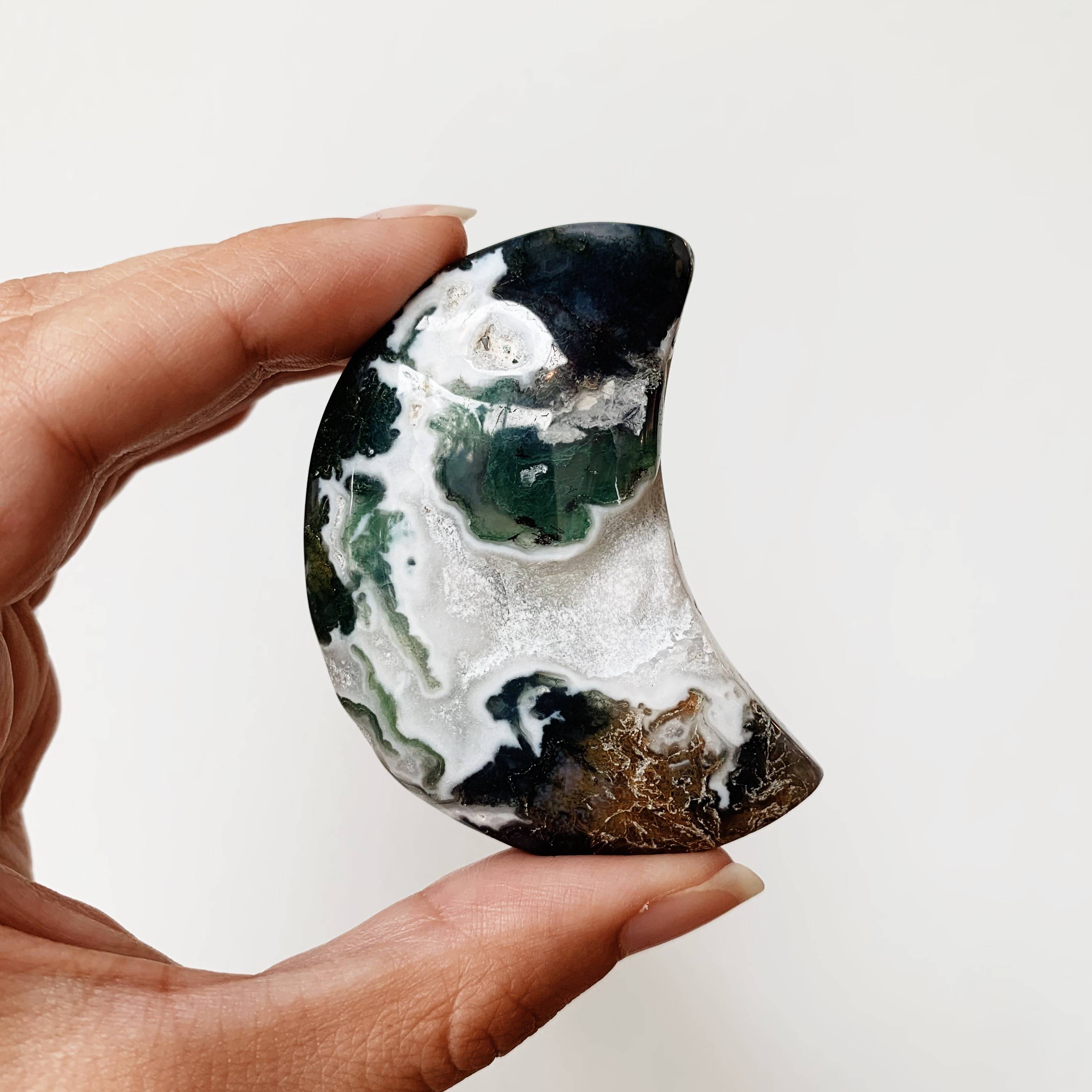 Moss Agate Moon