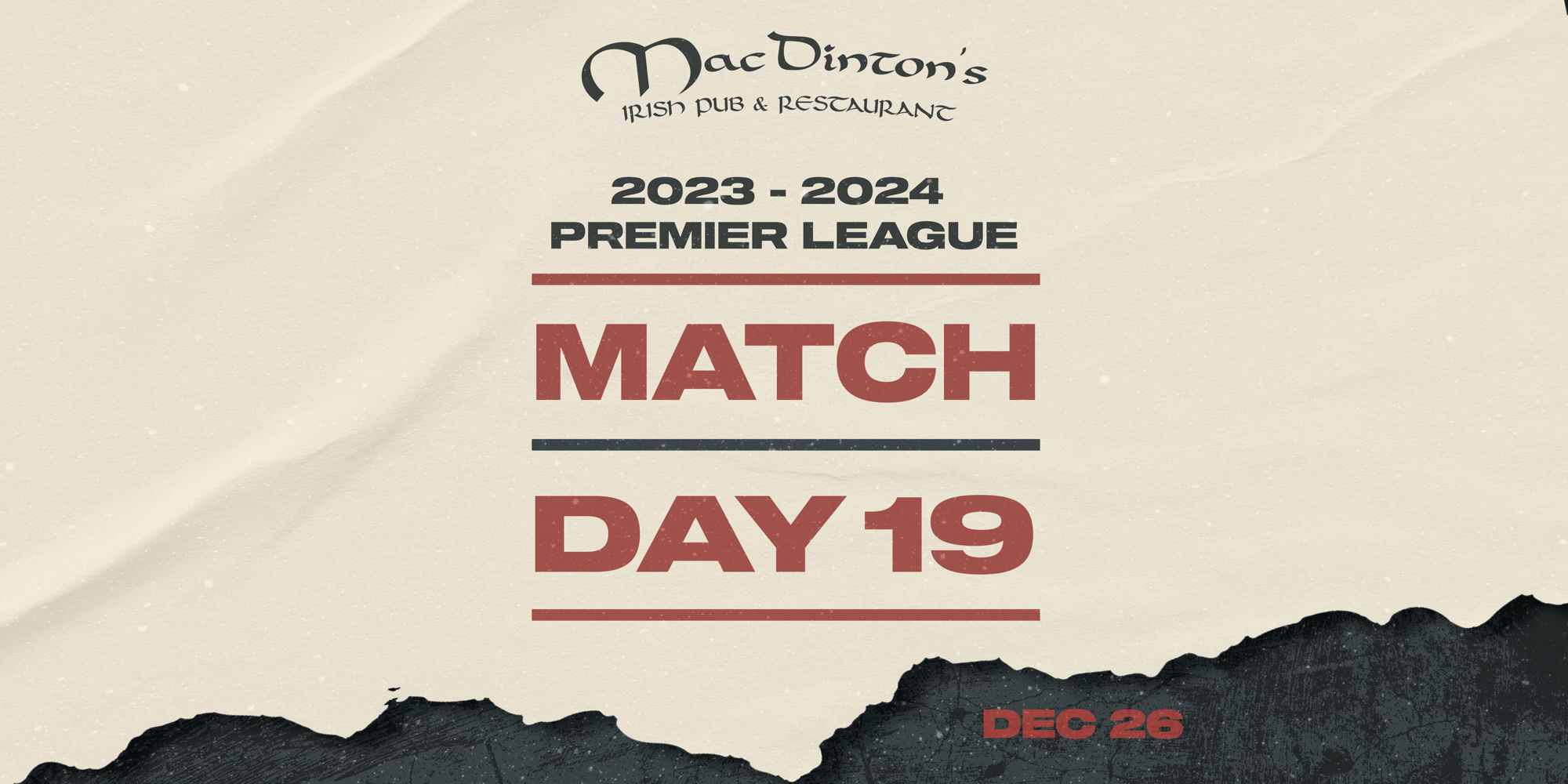 Premier League Match Day 19 promotional image