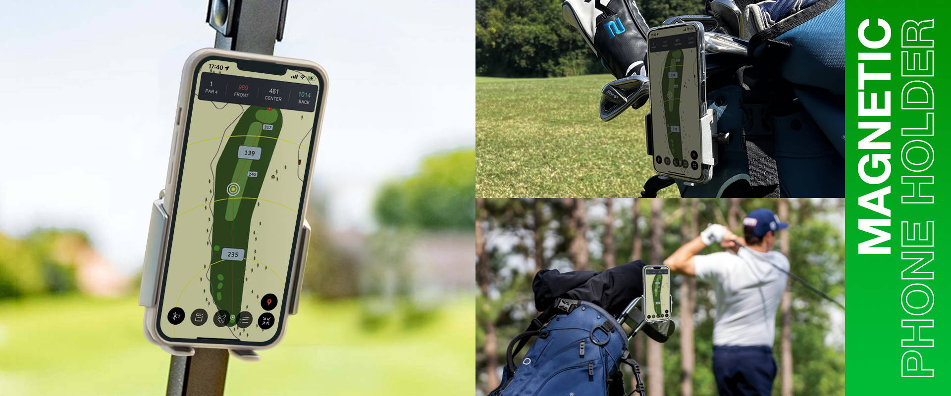 magnetic golf phone holder