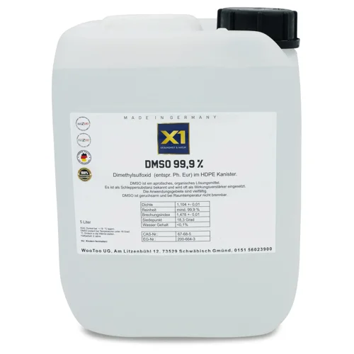 DMSO Dimethylsulfoxid über 99,9% Reinheit (Ph Eur) 2500ml