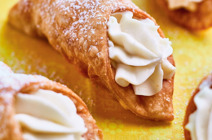 Cannolis à la crème de citron et au mascarpone