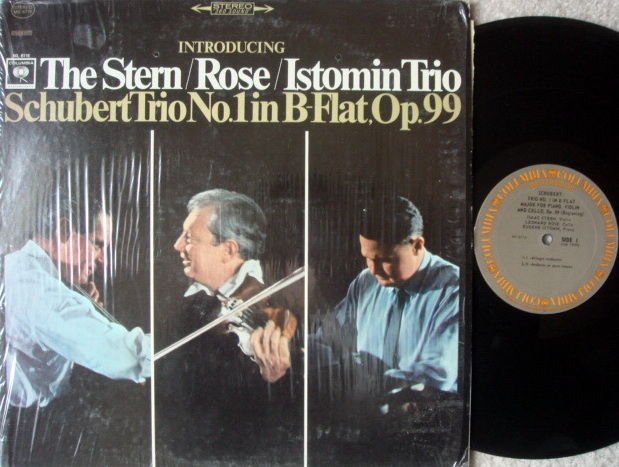 Columbia / STERN-ROSE-ISTOMIN TRIO, - Schubert Trio No....