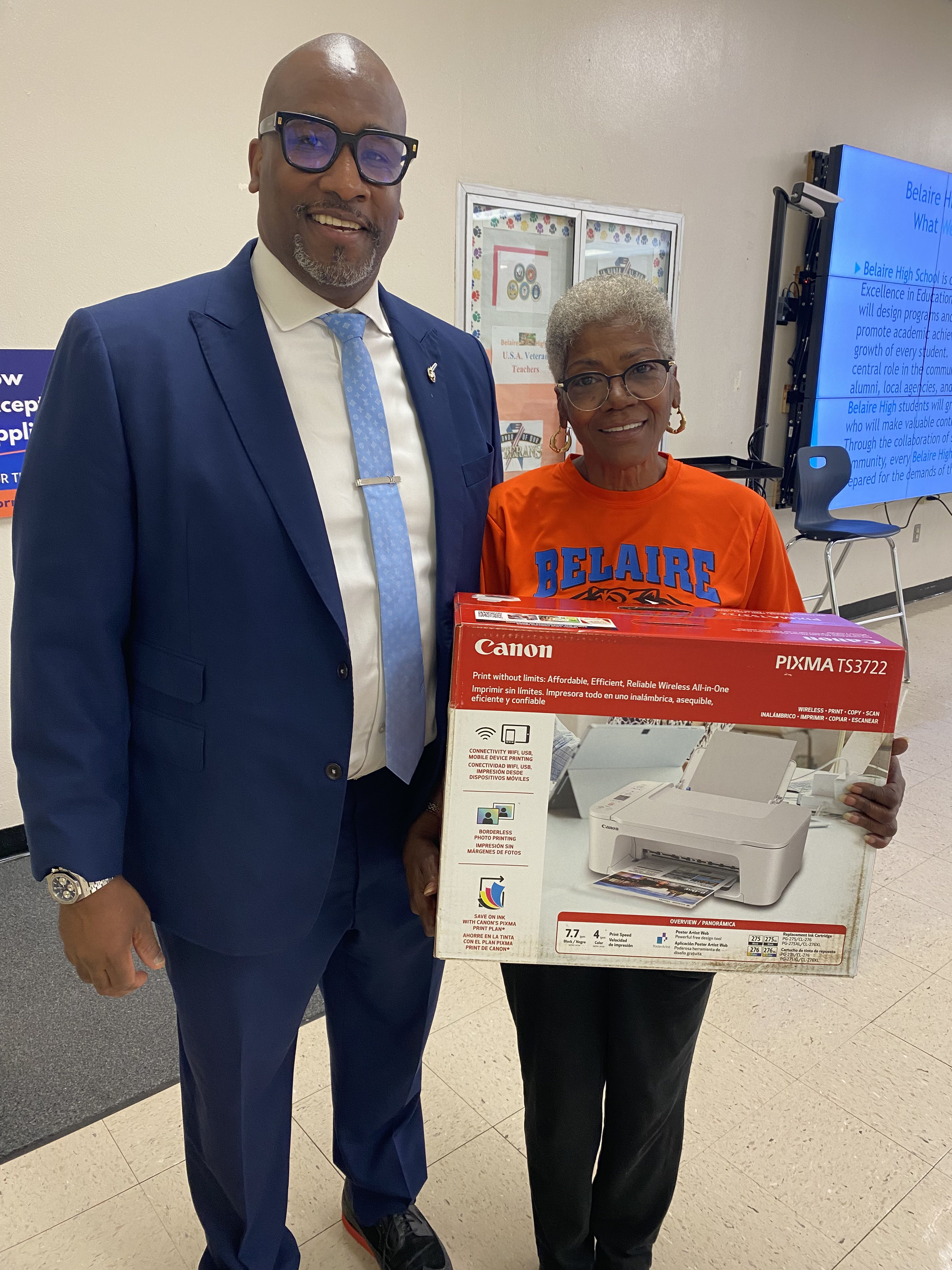 Donating computers and printers to teachers