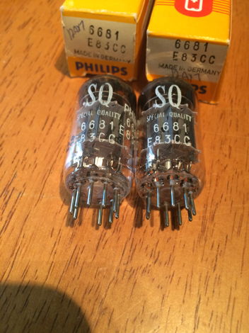 RARE PHILIPS MINIWATT 6681 E83CC super 12AX7 gold pins ...