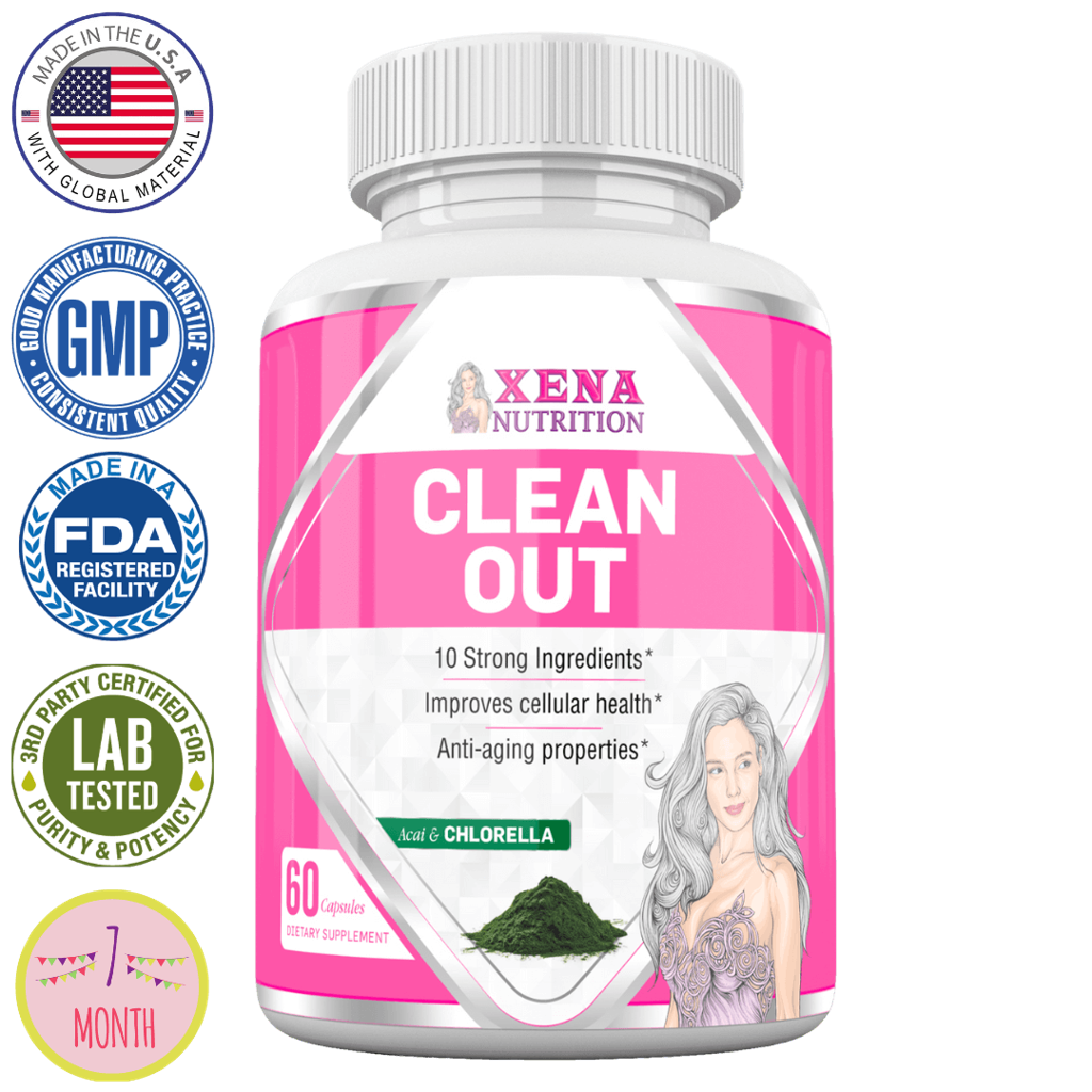 Clean Out Xena Nutrition detox cleanser natural supplement product for women best efficient vegan vegetarian strong