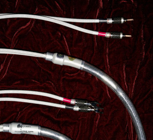 CRYSTAL CLEAR AUDIO MAGNUM OPUS SPEAKER CABLE SPADES/BA...