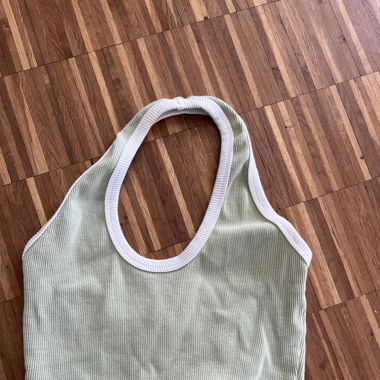 cropped neckholder top