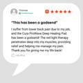 Testimonial from customer Thomas