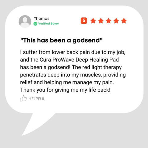 Testimonial from customer Thomas