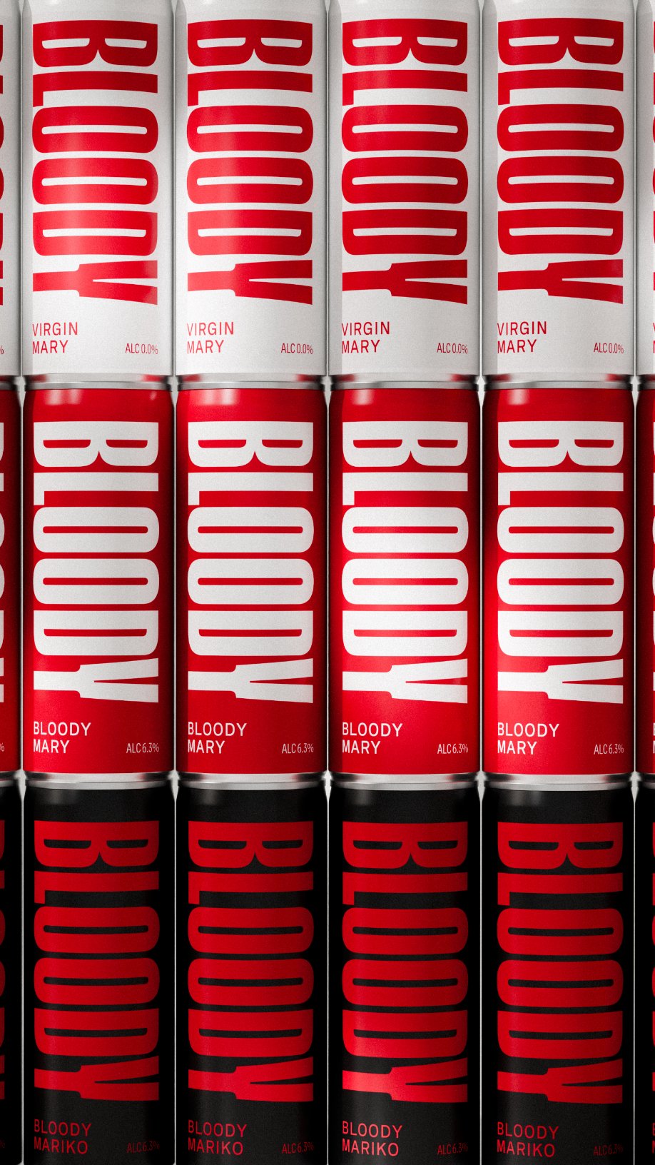 Bloody Drinks Gets Right to the Point with Daring Design & Bespoke Typography