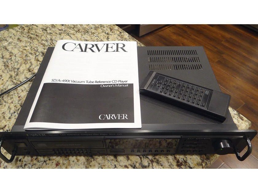 Carver SD/A 490t Vacuum Tube Reference CD Player Rarely seen for sale and in excellent condition Includes original remote & printed manual