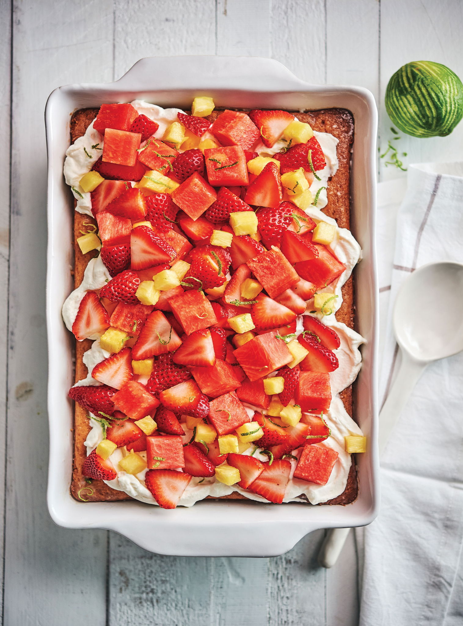 Tres Leches Cake with Strawberries and Watermelon | RICARDO