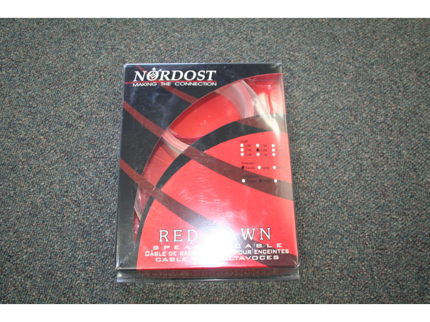 Nordost  Red Dawn 4m Speaker Cables Bi-wire RCA's -- (see pics)