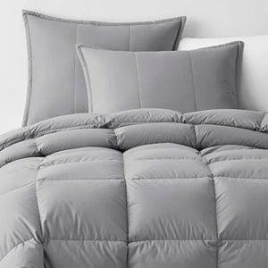 King Medium Light Gray LaCrosse™ RDS-Certified Down Comforter | The Company Store