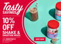 Tasty Savings: Get 10% off Shake & Smoothie Mixes with code SMOOTHIE10 through 06/30/25