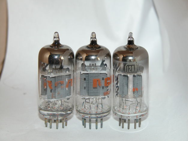 3 PREMIUM RCA  12AX7A TUBES FOR MCINTOSH  AMPS AND OTHER