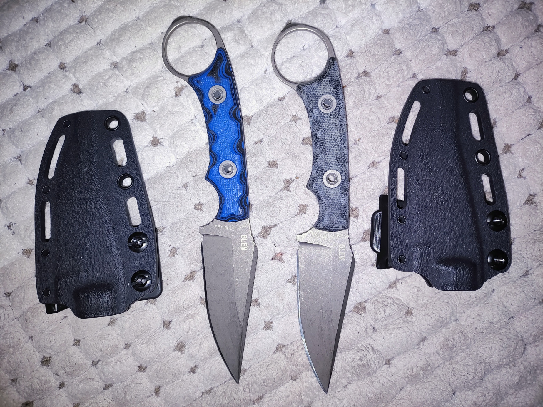 Pair of the Nightstalker Blems finished up.  Next will be the Agent 004. – by Jacob