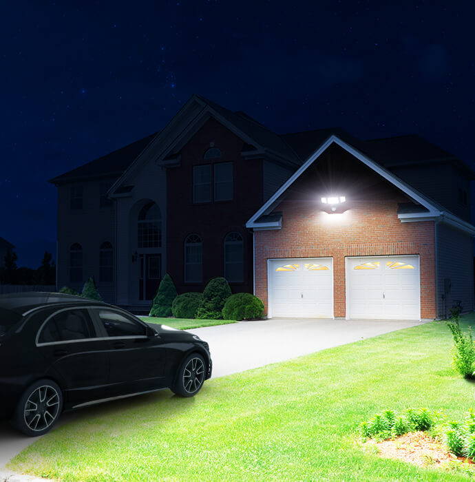 65W 3-in-1 LED Home Security Lights Energy Saving