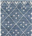 woven rug indigo blue