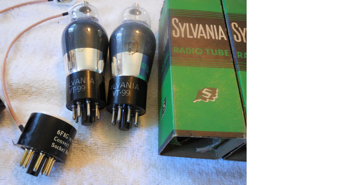 SYLVANIA 6F8G/6SN7 WITH ADAPTERS MATCHED P For Sale | Audiogon