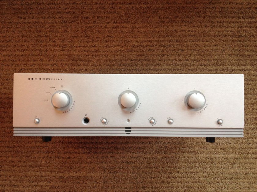 Anthem Tube Preamplifier Pre2L Complete w/ Remote, Manuals, Gloves and Shipping Box Exc Cond by Sonic Frontiers