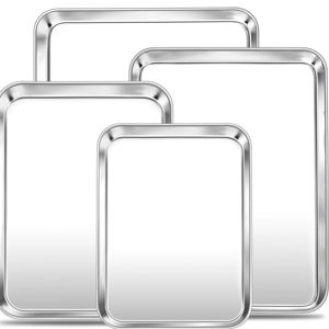 Coliware Baking Sheet Set of 4, Stainless