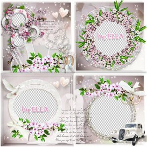 Фотошоп свадебная фотокнига в формате PSD - наша весна