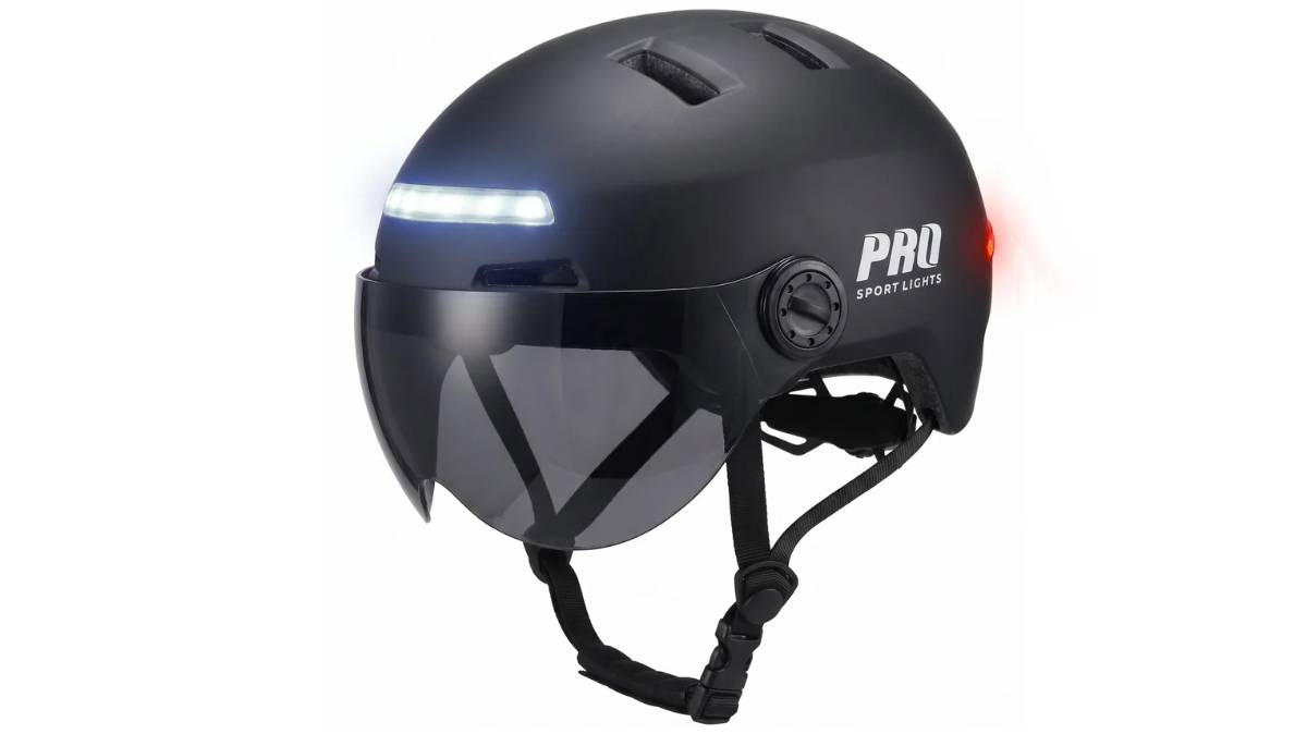 Casque Pro Sport Lights ClearView avec visière et cache-oreilles