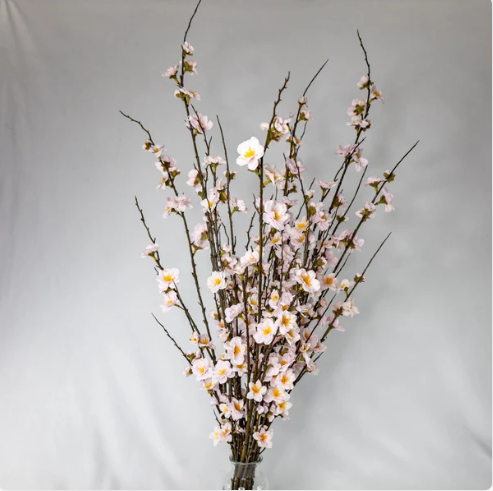 Pink Cherry Blossom - Realistic Artificial Flowers (12 Pack) - Image 2