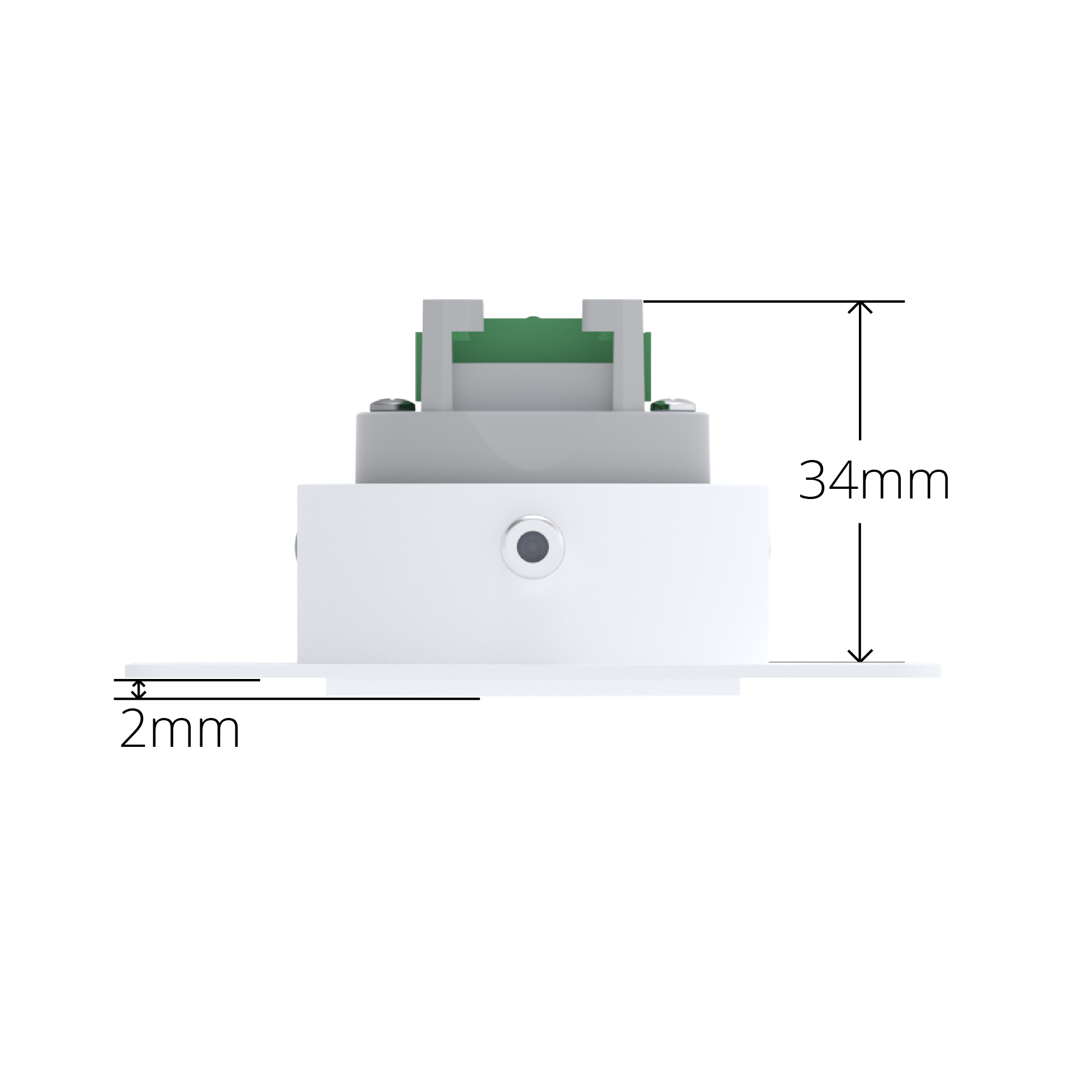 Black Faradite Motion Sensor 360 Volt Free dry contact terminals