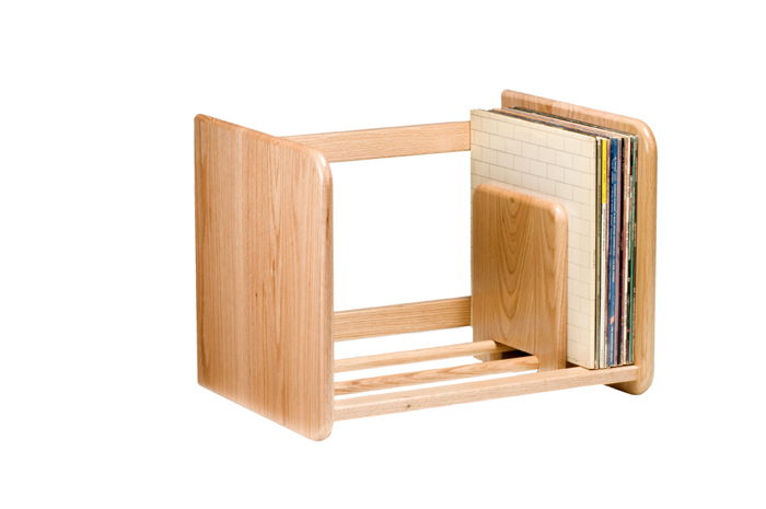Spin-Clean Record Rack Natural Oak