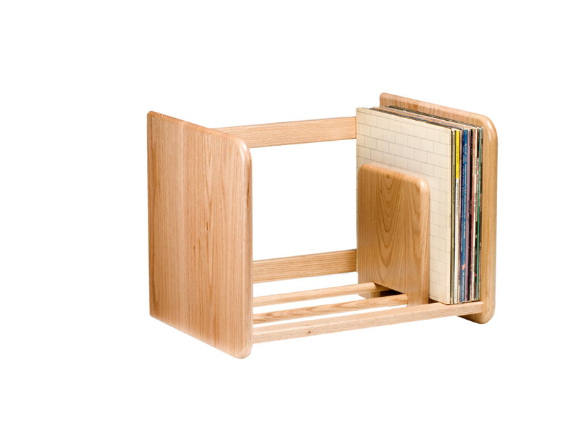 Spin-Clean Record Rack Natural Oak