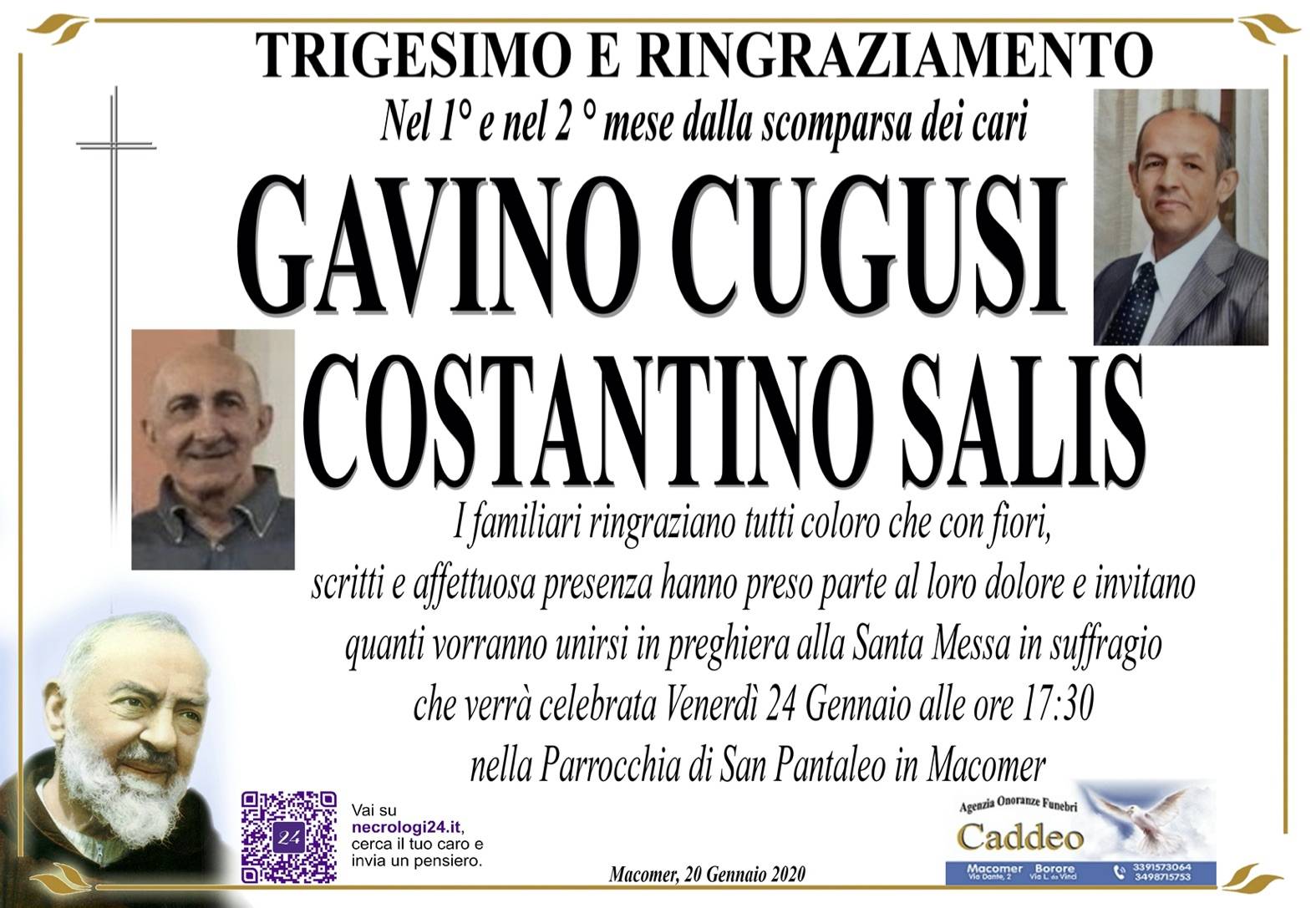 Gavino Cugusi - Costantino Salis