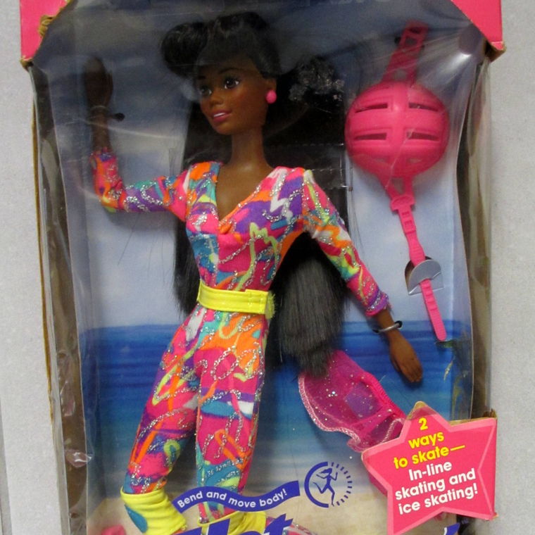 1994 Hot Skatin' Barbie Christie Pink Rollschuhe
