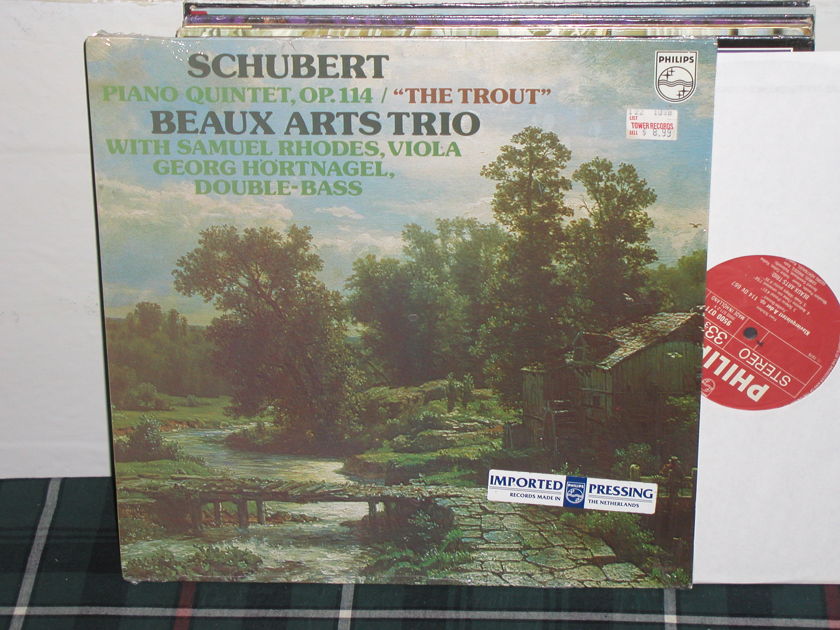 Beaux Arts Trio  - Schubert  Trout Philips Import Pressing 9500
