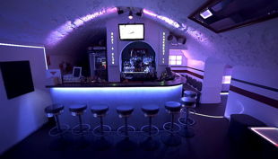 basement theke bar frontansicht led