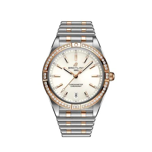 Chronomat Automatic 36 Stainless Steel / Red Gold - Diamond / White / Rouleaux