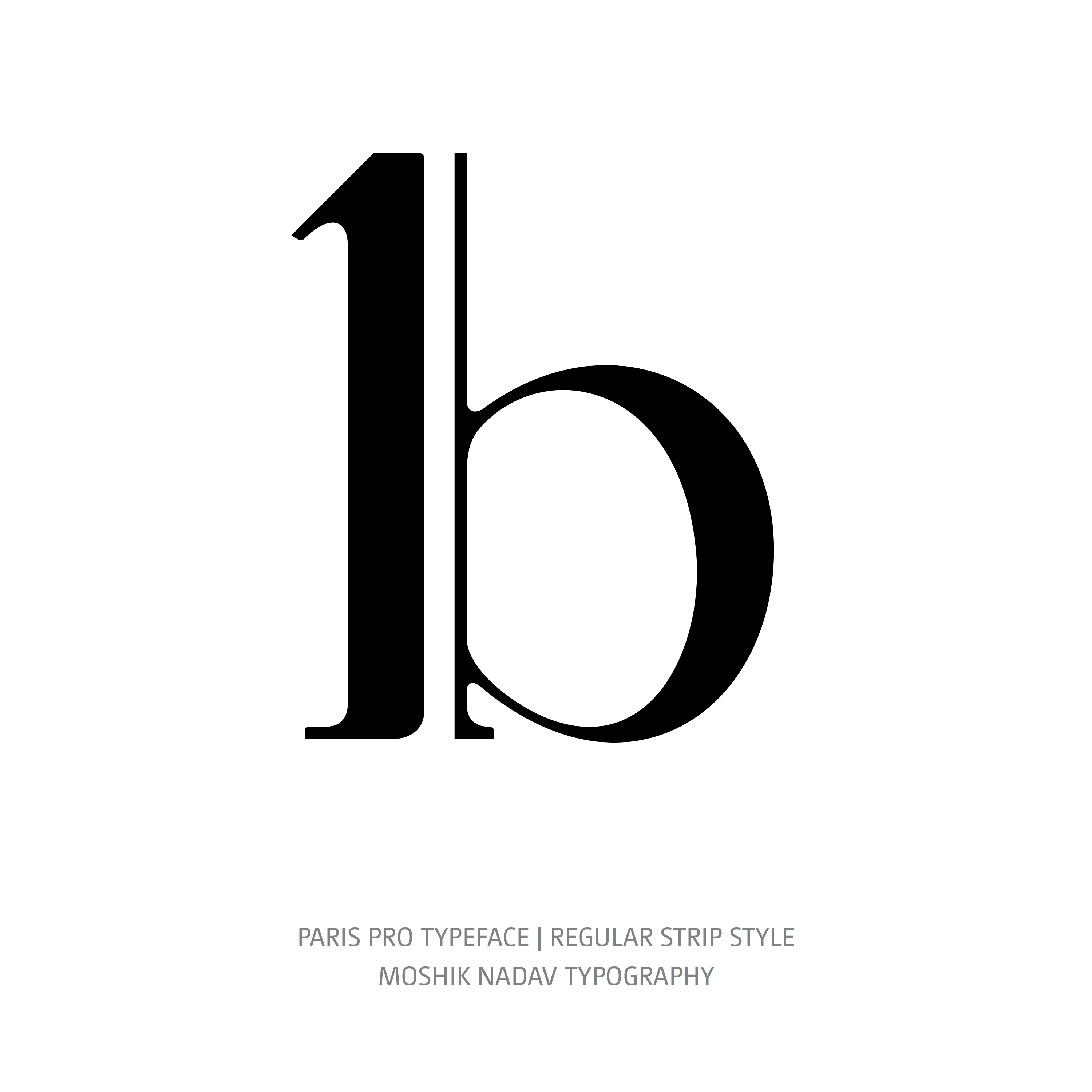 Paris Pro Typeface Regular Strip b