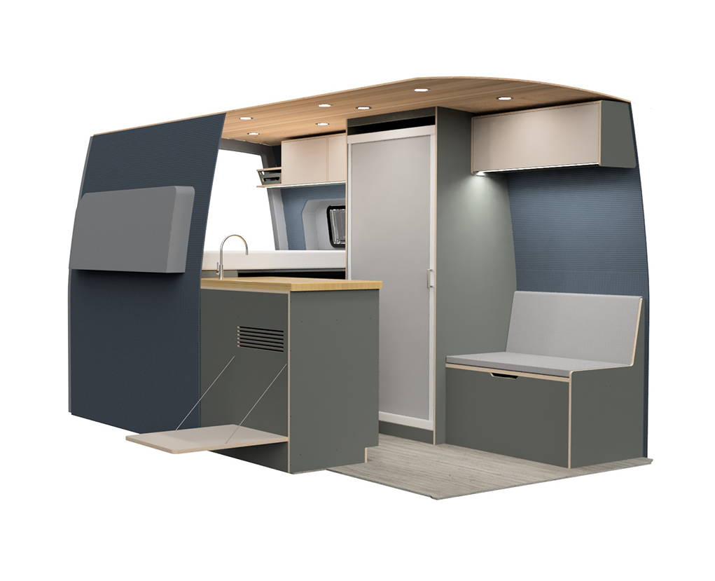 Custom Sprinter Van Conversion Interior Layout by The Vansmith